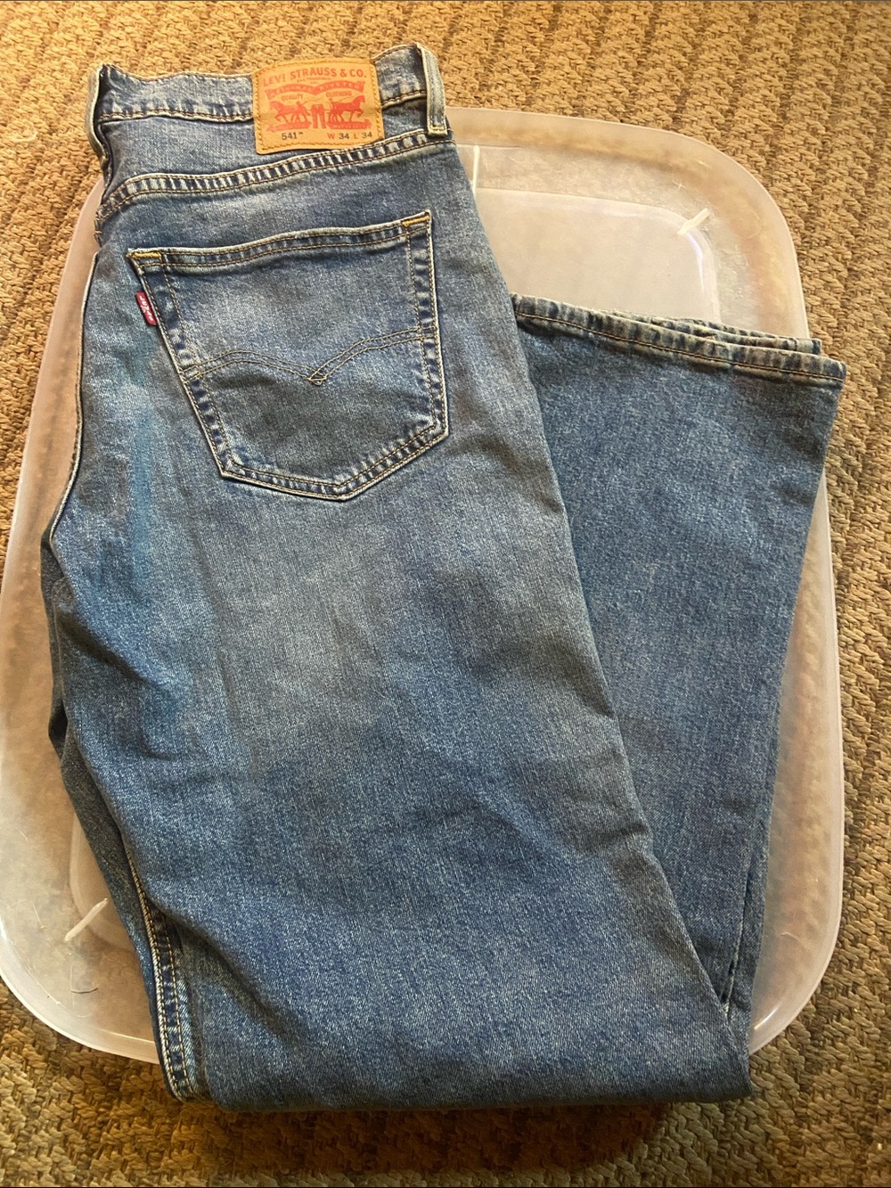 Levi's Men's Straight Leg Blue Denim Jeans